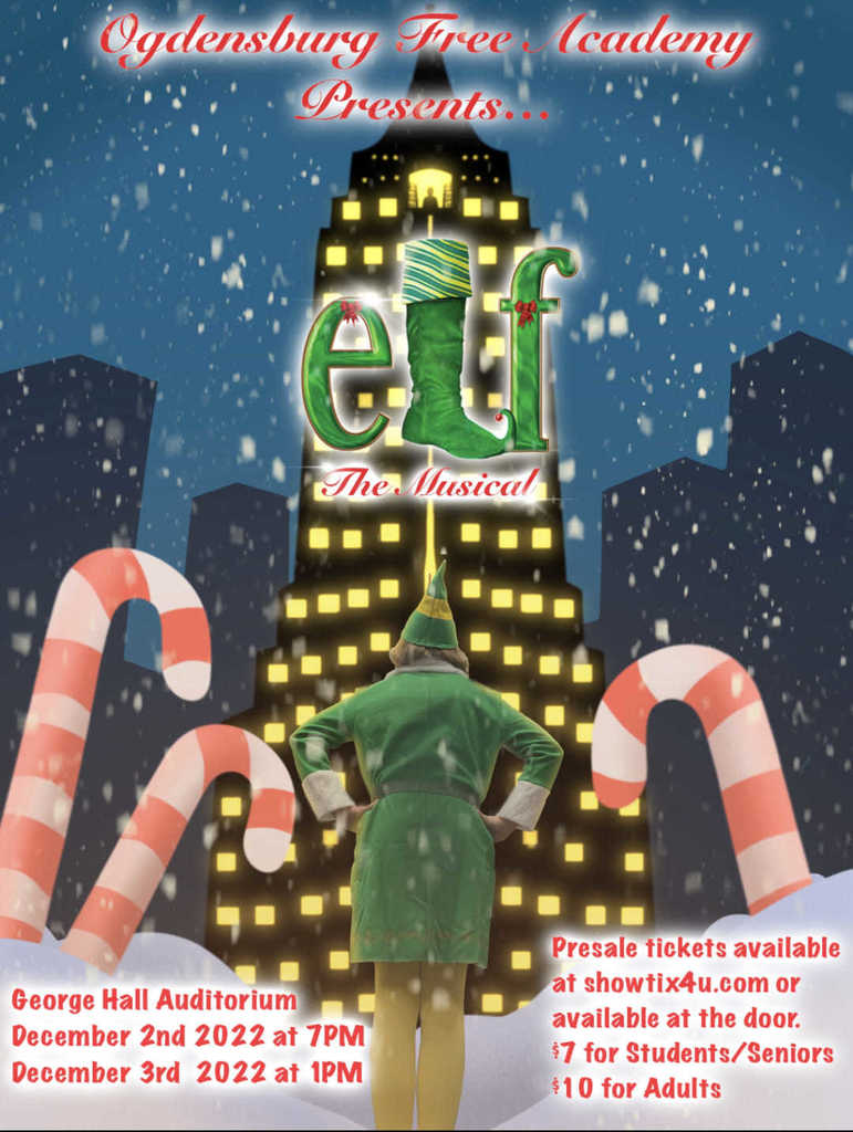elf the musical ad flyer