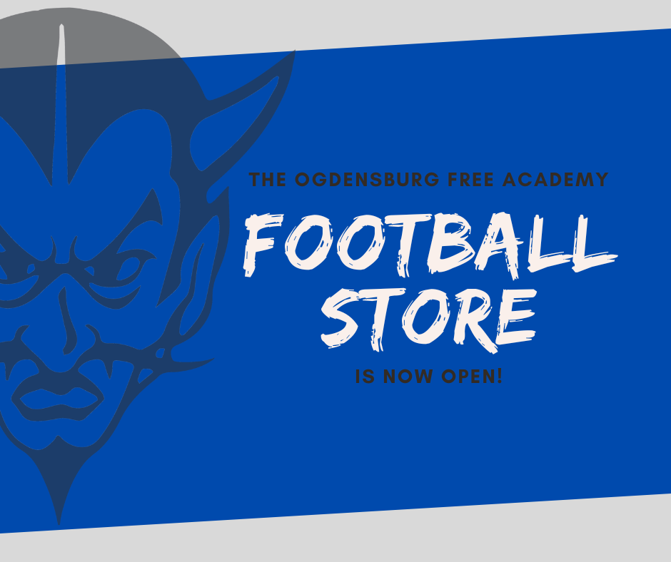 devil logo football store ad